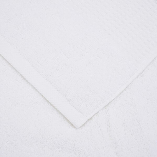 Telo Bagno In Acrilico Dralon Fiocco 100x150 Bellora Continuat. Tinta Unita Bianco Caleffi