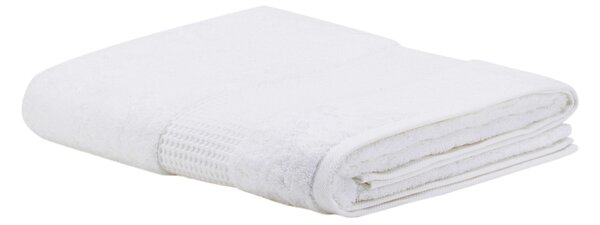 Telo Bagno In Acrilico Dralon Fiocco 100x150 Bellora Continuat. Tinta Unita Bianco Caleffi