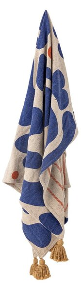 Coperta blu 130x160 cm Eviaya - Bloomingville