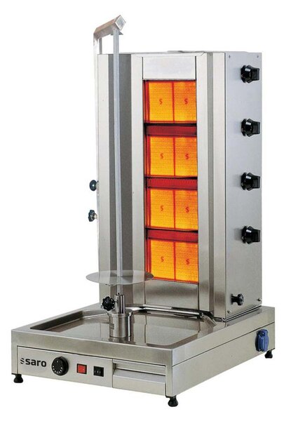 Saro gas kebab / gyro grill 4 burners Tilla 4