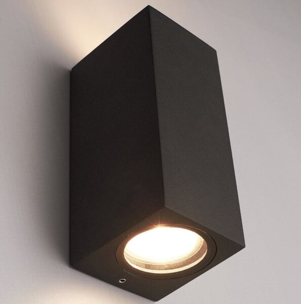 HÖFFTECH - Applique da parete per esterni 2xGU10/35W/230V IP65