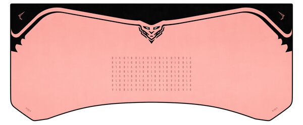 Grande tappetino gaming da scrivania, rosa, 120x52 cm: Diablo X-Forge Akira Pink