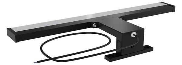 Lampada LED da Specchio 35cm 4W Bidirezione Nera IP44 Tripla Installazione Colore Bianco Caldo 3.000K