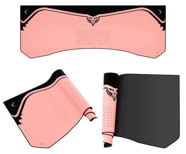 Grande tappetino gaming da scrivania, rosa, 140x52 cm: Diablo X-Forge Akira Pink