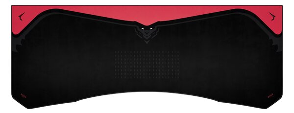 Grande tappetino gaming da scrivania, nero e rosso, 160x60 cm: Diablo X-Forge Black Bloody Mary