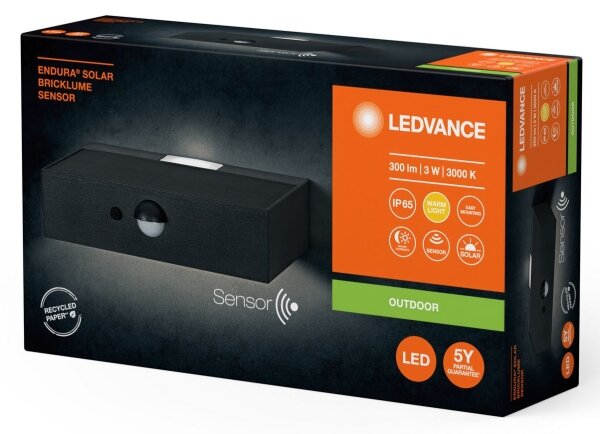 Ledvance-Applique a LED solare con sensore ENDURA SOLAR LED/3W/4,2V IP65