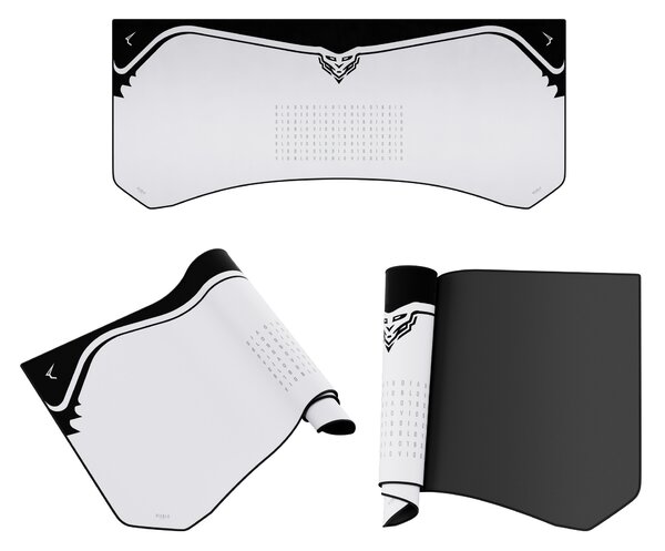 Grande tappetino gaming da scrivania, grigio, 120x52 cm: Diablo X-Forge Nightwolf Moon