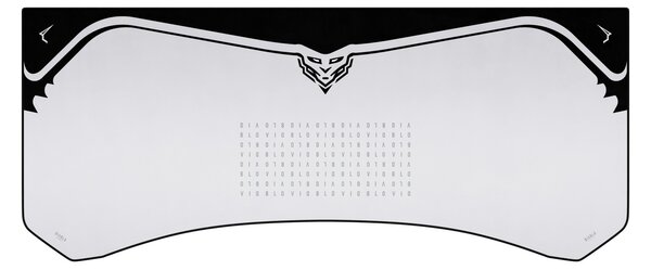 Grande tappetino gaming da scrivania, grigio, 120x52 cm: Diablo X-Forge Nightwolf Moon