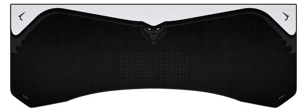 Grande tappetino gaming da scrivania, nero e grigio, 140x52 cm: Diablo X-Forge Black Nightwolf Moon