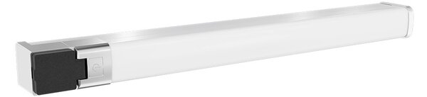 Lampada LED da Specchio 15W 66cm Cromata IP54 con Presa e Interruttore Colore Bianco Naturale 4.000K