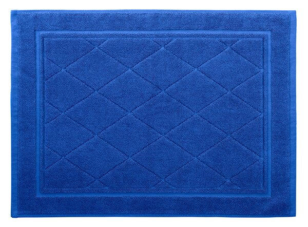 Tappeto Bagno In Cotone Minorca CM. 45X60 Spugnissima Tinta Unita Blu Caleffi