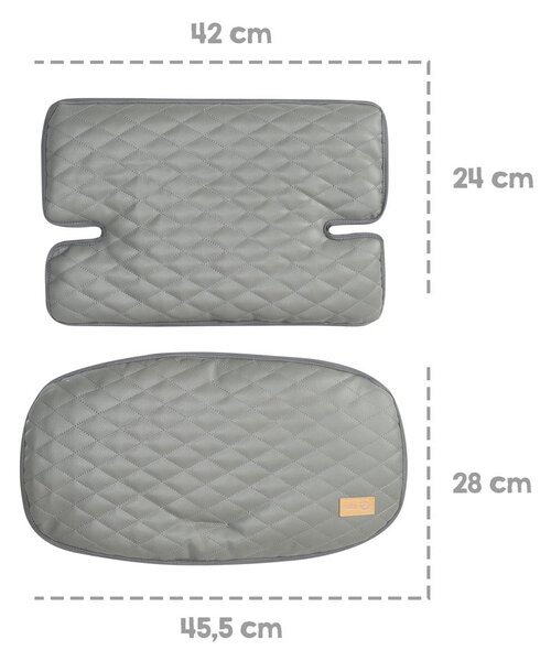 Inserto per sedia da pranzo grigio-marrone Luxe - Roba