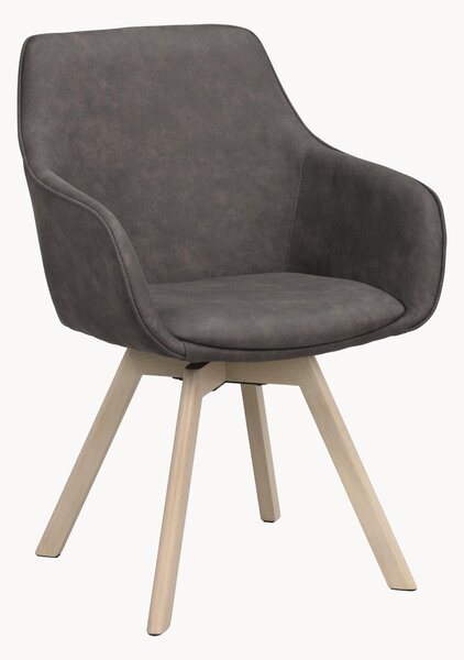 Set di 2 poltrone girevoli imbottite Alison