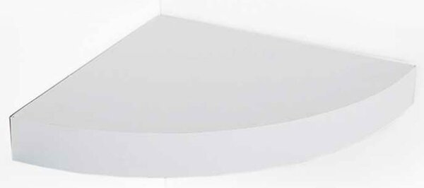 Mensola Parete Angolare 24x24x4 cm Scaffale con Ripiano ad Angolo in Legno MDF Bianco