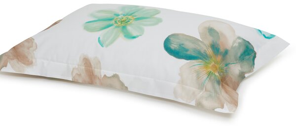 Completo Copripiumino In Null Grand-fleur 255X255 Emporium Turchese Caleffi
