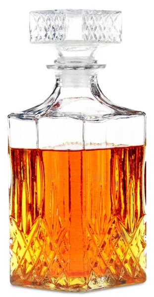 Bottiglia per Liquori 1 Litro Caraffa Decanter con Tappo in Vetro