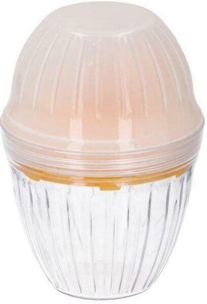 Ciotola Shaker e Mixer Miscelare Mescolare con Coperchio Separatore Uova in Plastica Giallo e Trasparente