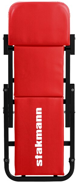 Lettino Sgabello Sottomacchina 2 in 1 per Meccanico Officina Struttura in Acciaio Rosso