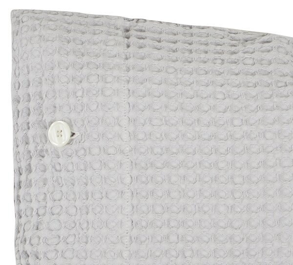 Cuscino D'arredo In Nido D'ape Stone 45x45 Bellora Continuat. Tinta Unita Grigio Caleffi