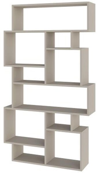 Libreria 168x96x25 cm Design Moderno Scaffale 8 Ripiani in MDF Sabbia