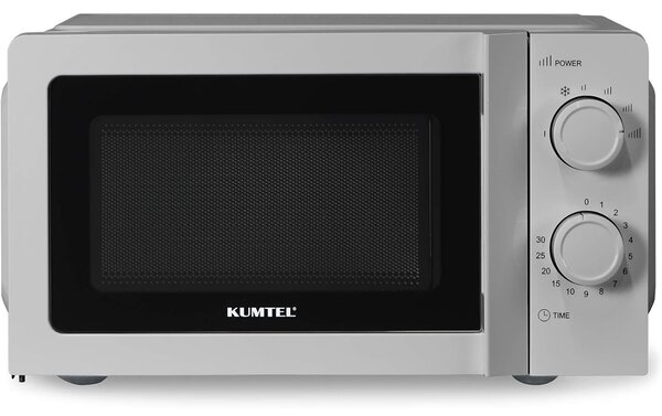 Forno a Microonde 20 L 6 Livelli di Potenza 700 W Funzione Scongelamento Grigio