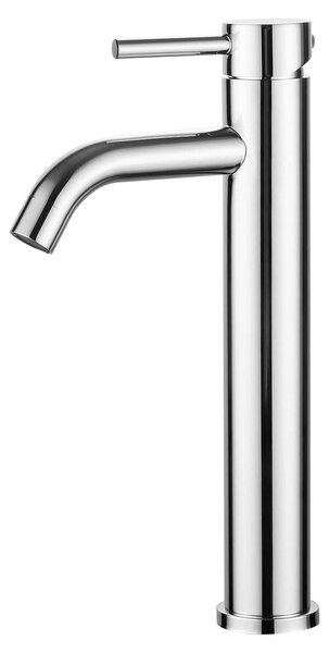 Miscelatore monocomando per bagno Ibergrif, rubinetto alto per lavabo – Rubinetteria da bagno con bocca di 205 mm, aeratore a risparmio idrico, cromato, modello M11203