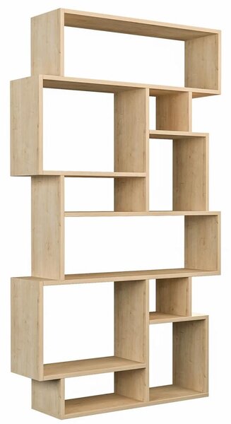 Libreria Moderna 168x96x25 cm Scaffale 8 Ripiani in MDF Quercia