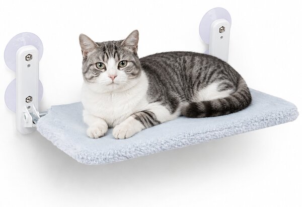 Cuccia da Finestra Amaca per Gatto 52x30 cm Max 6 kg Bianco
