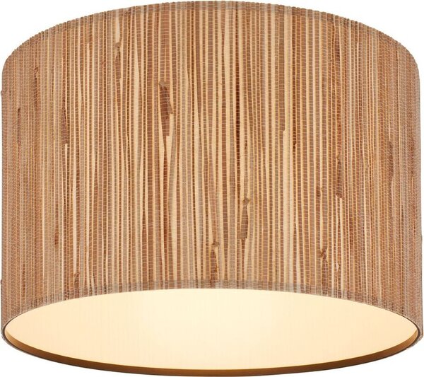 Lampada da soffitto Briloner Slama, paralume in alghe marine, stile boho, attacco E27, naturale, Ø35 x 28 cm