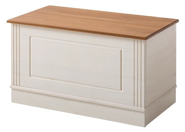 Cassapanca in legno di pino bianco 80x45 cm Anita - Støraa