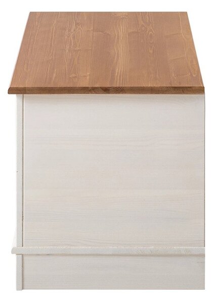 Cassapanca in legno di pino bianco 80x45 cm Anita - Støraa