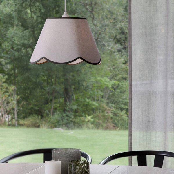 PR Home Lampada a sospensione Nell, dimmerabile, Bianco / Opale, Soggiorno / Sala da pranzo, Tessuto / Stoffa / Seta, Lampada a sospensione