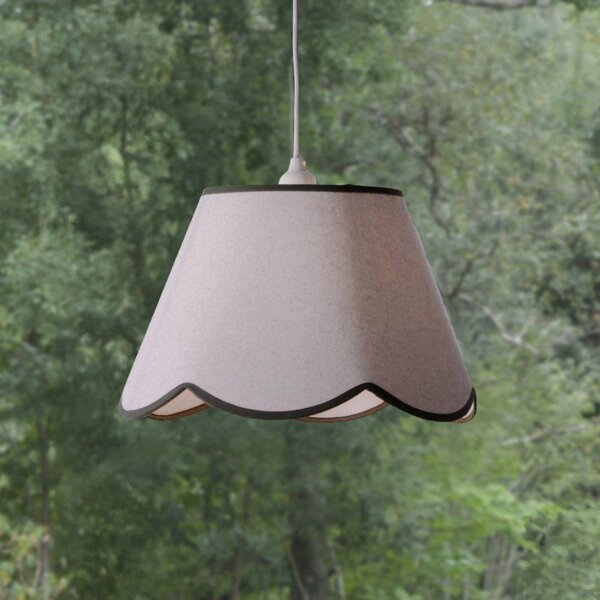 PR Home Lampada a sospensione Nell, dimmerabile, Bianco / Opale, Soggiorno / Sala da pranzo, Tessuto / Stoffa / Seta, Lampada a sospensione