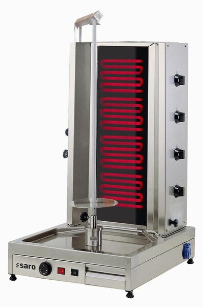 Griglia elettrica per kebab/gyros Saro per 80 kg di carne, modello Ed4