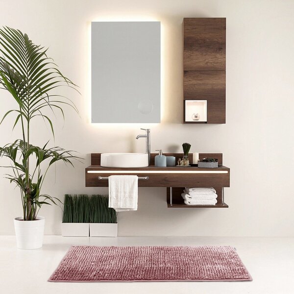 Tappetino per il bagno rosa 70x120 cm Bati – Restilo