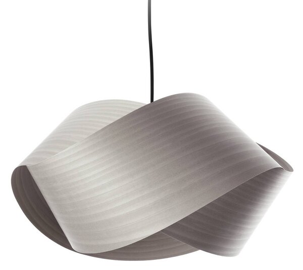 LZF LAMPS Lampada a sospensione Nut, dimmerabile, Alluminio / Grigio / Zincato, Soggiorno / Sala da pranzo, Legno, Design, Lampada a sospensione