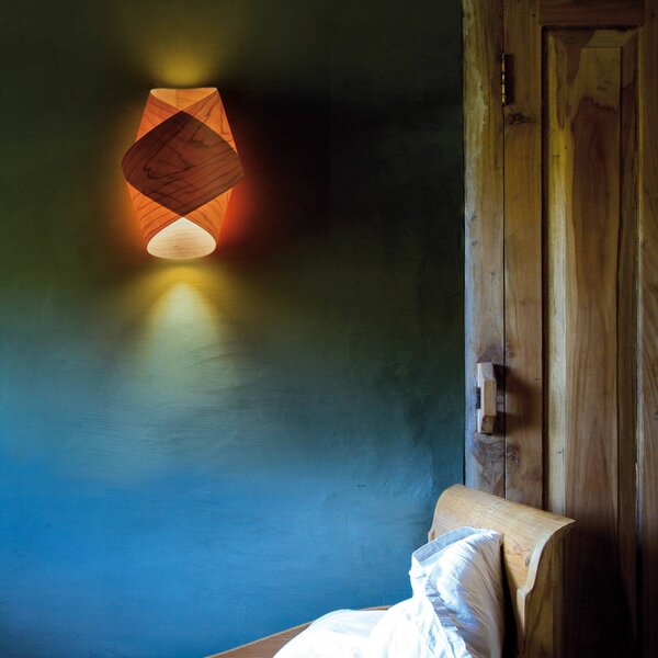 LZF LAMPS Applique Orbit, dimmerabile, Legno chiaro, Soggiorno / Sala da pranzo, Legno, Design, Applique