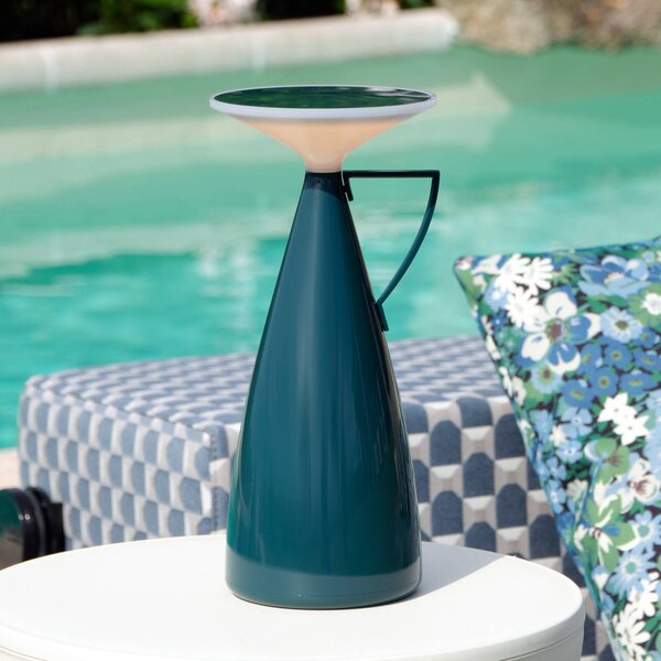 Kartell Lampada da tavolo a LED Camomille, dimmerabile, Blu, Soggiorno / Sala da pranzo, Plastica, Design, Lampada da tavolo LED