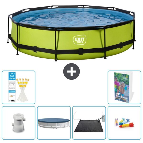 Piscina gonfiabile rettangolare - 360x76 cm - Set da 5 pezzi - Modello S211