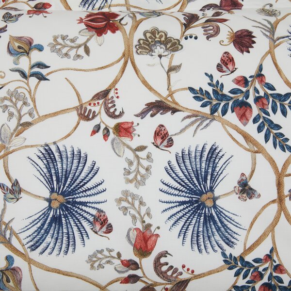 Completo Lenzuola In Percalle Oasis Matrimoniale - 250X290 175X205 + 2 Federe 50X80 Mirabello Moderno Blu Caleffi