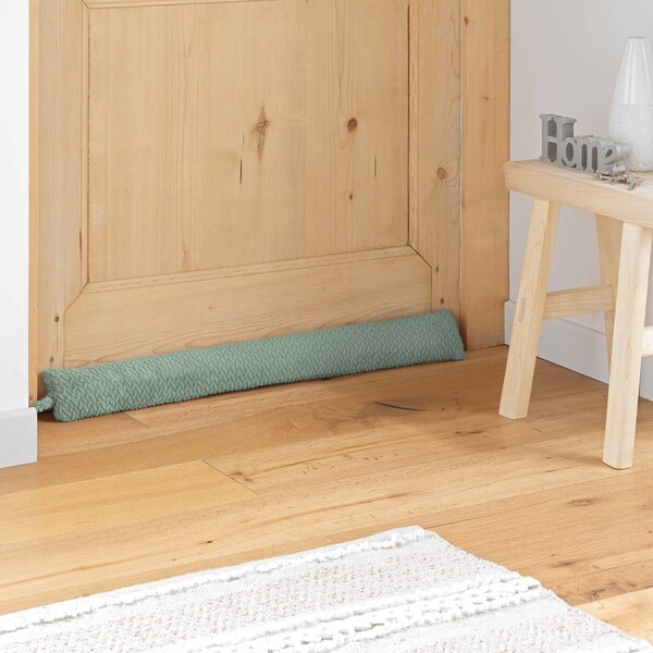 Paraspifferi per porta verde 10x80 cm Flanela – douceur d'intérieur