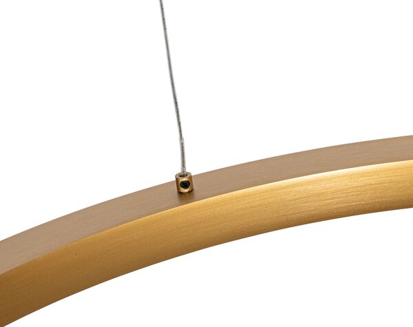 Lampada a sospensione dorata 60 cm con LED dimmerabile a 3 livelli - Girello