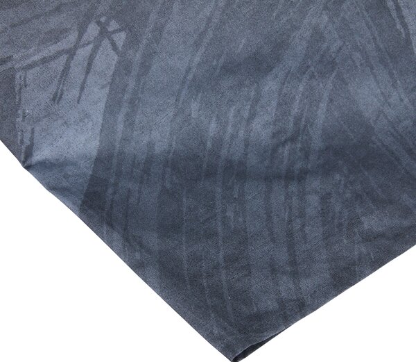 Completo Lenzuola In Percalle Hachiko Matrimoniale - 250X290 175X205 + 2 Federe 50X80 Carrara Moderno Blue Caleffi