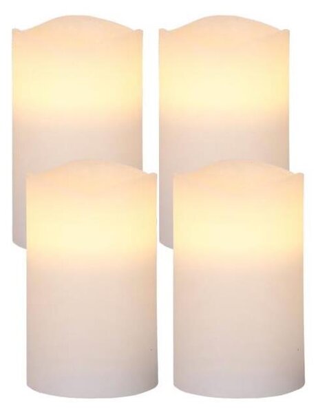 Eglo 410036 - Set da 4 decorazioni natalizie MAY LED/0,066W/3xAAA, bianco