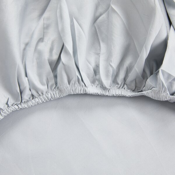 Completo Lenzuola MATRIMONIALE - 250X290 175X205 2 FEDERE 50X80 Abstract Flower BLU Raso Di Cotone Caleffi