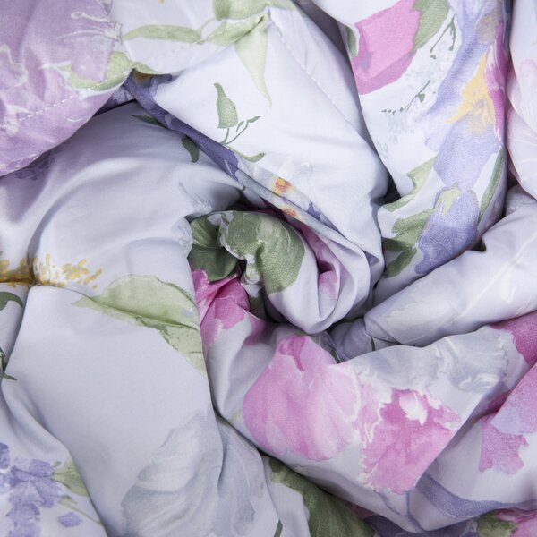 Trapunta In Percalle May Flowers Matrimoniale - 270X260 Emporium Geometrico Rosa Caleffi