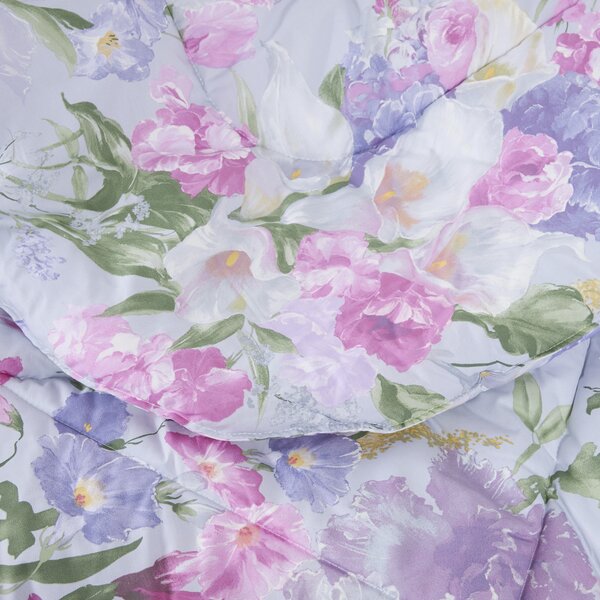 Trapunta In Percalle May Flowers Matrimoniale - 270X260 Emporium Geometrico Rosa Caleffi