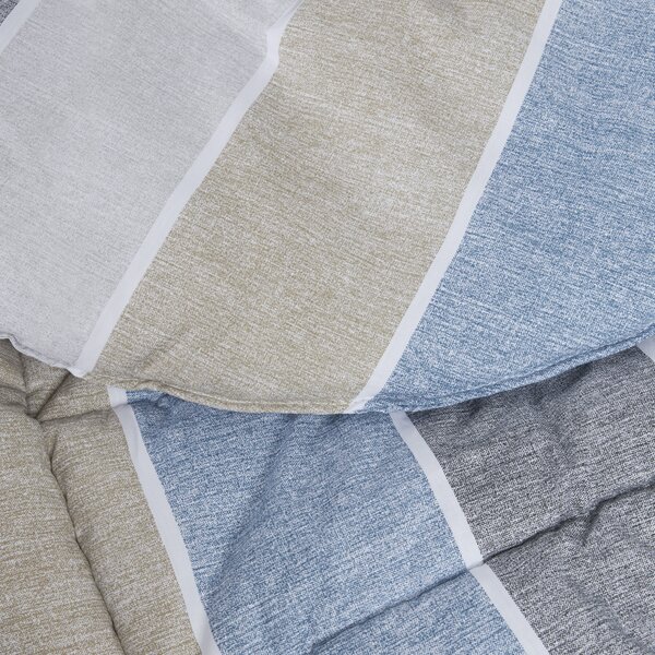 Trapunta In Percalle Cortina 220x260 Emporium Floreale Blu Caleffi