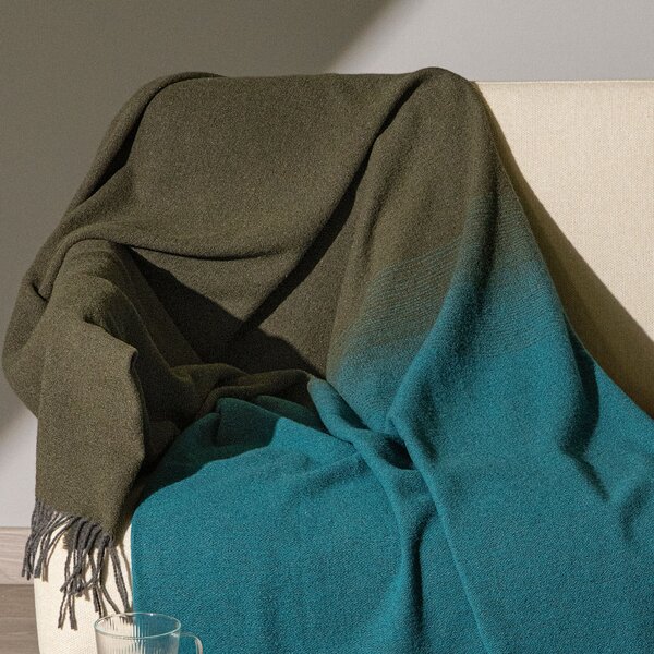 Plaid In Cotone Chamonix CM. 130X170 Caleffi Bosco/Anice Caleffi