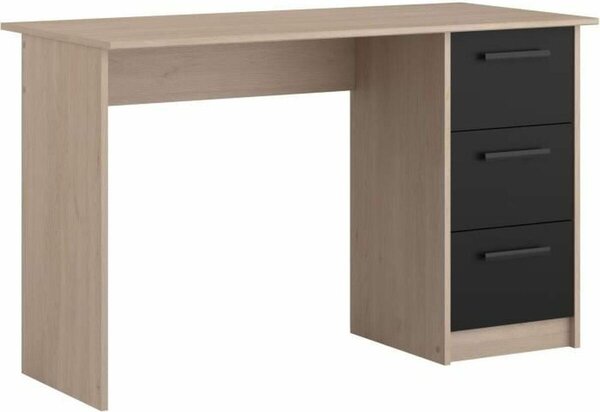 Parisot Right Office 3 ripiani - Brooklyn Chene Dekor - L 121,4 x P 55 x H 74,5 cm - Essenziale